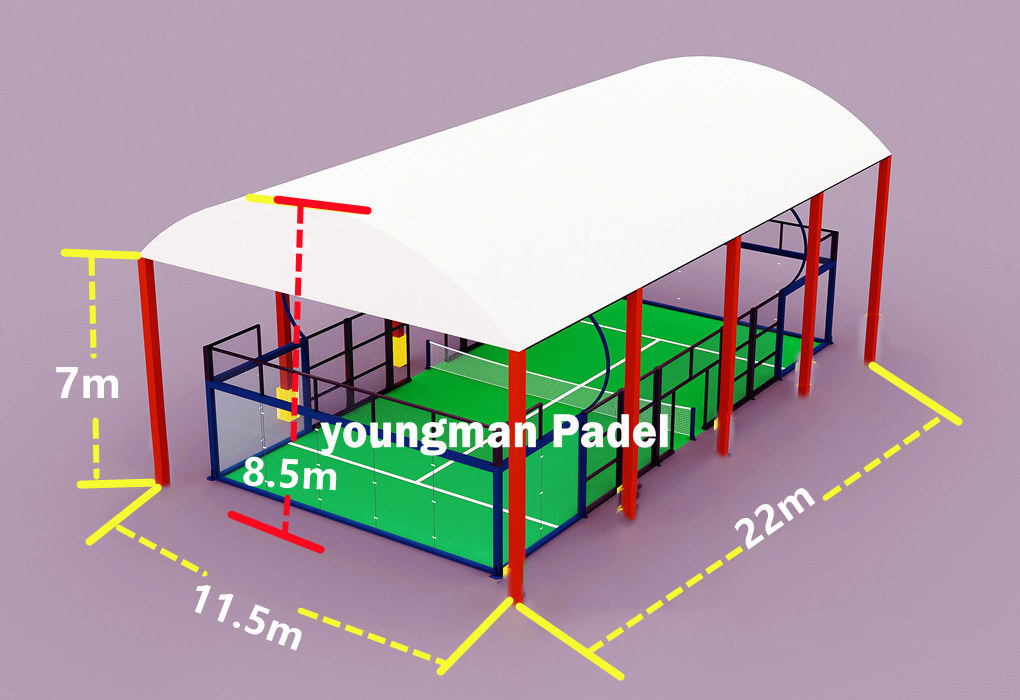 What Is Size and Dimension of Padel Court Roof ?